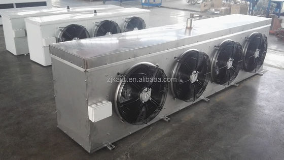 a unidade inoxidável de Coolroom do refrigerador de ar da sala fria da aleta de 9mm para a água de refrigeração do alimento degela