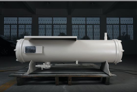 Condensador de refrigeração única água Shell And Tube Condenser horizontal do ODM