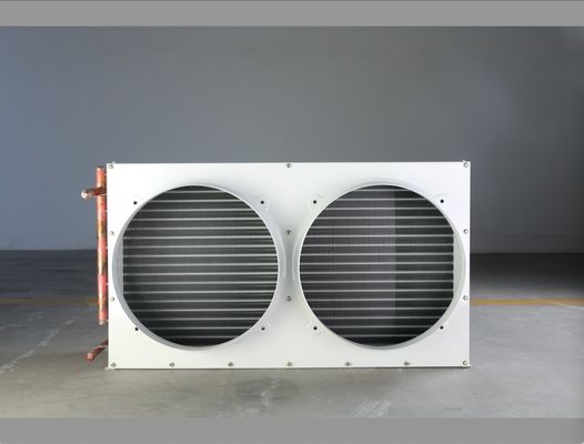 A aleta bobina o condensador de refrigeração ar do evaporador de Coolroom no ciclo de refrigeração